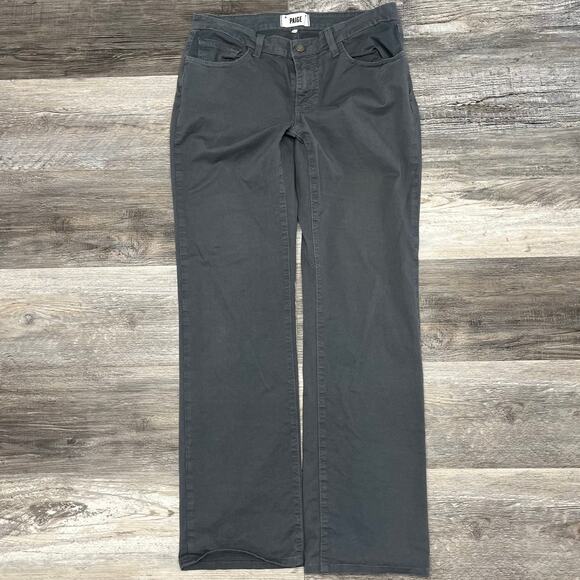 Paige Doheny Grey Mens 30x30 Relaxed Straight Mid Rise Pockets Preppy Jean Pants - Picture 1 of 12